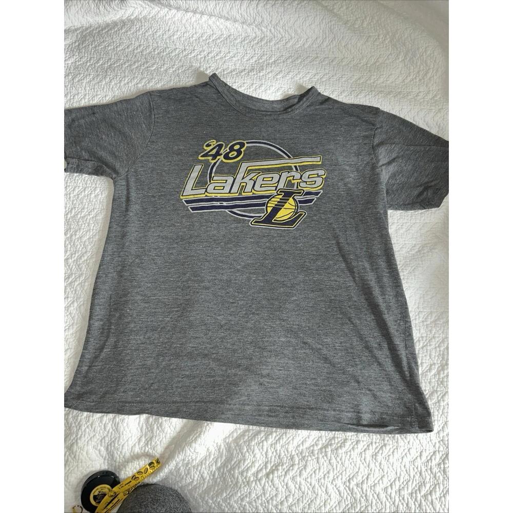 Los Angeles Lakers Shirt Mens Size Unknown Gray Basketball Nba